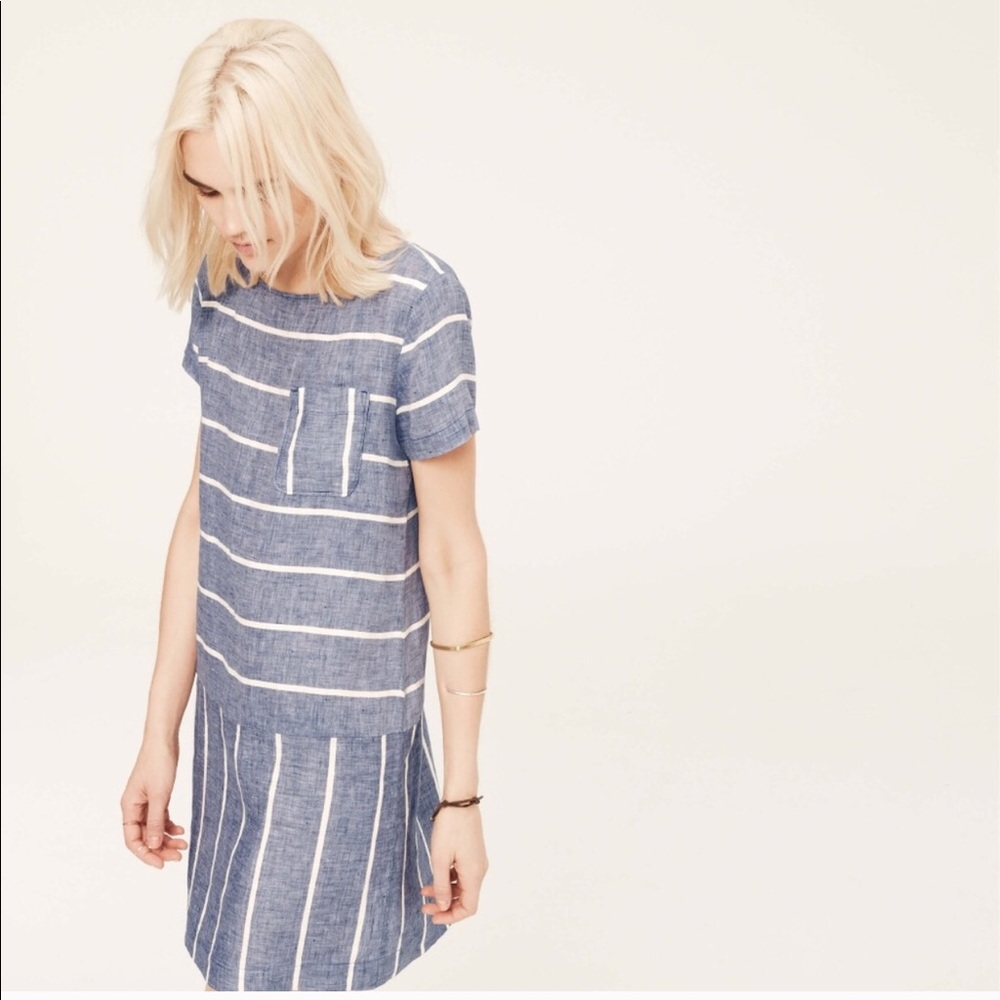 Lou & Grey LOFT Chambray Linen Dress